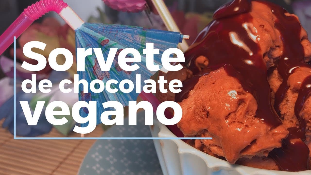 Sorvete de Chocolate Vegano