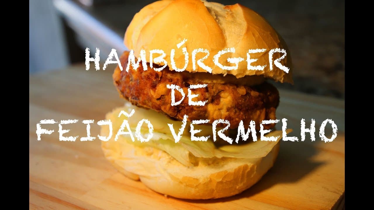 Hambúrger de Feijão Vermelho Vegano