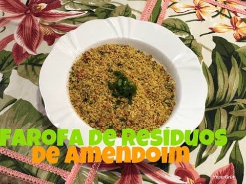 Farofa de Residuos de Amendoim