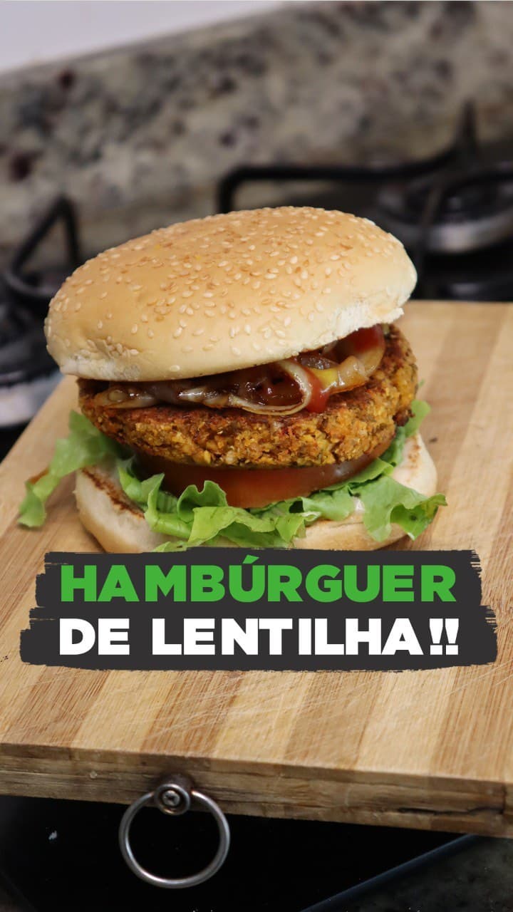 Hambúrguer de Lentilha