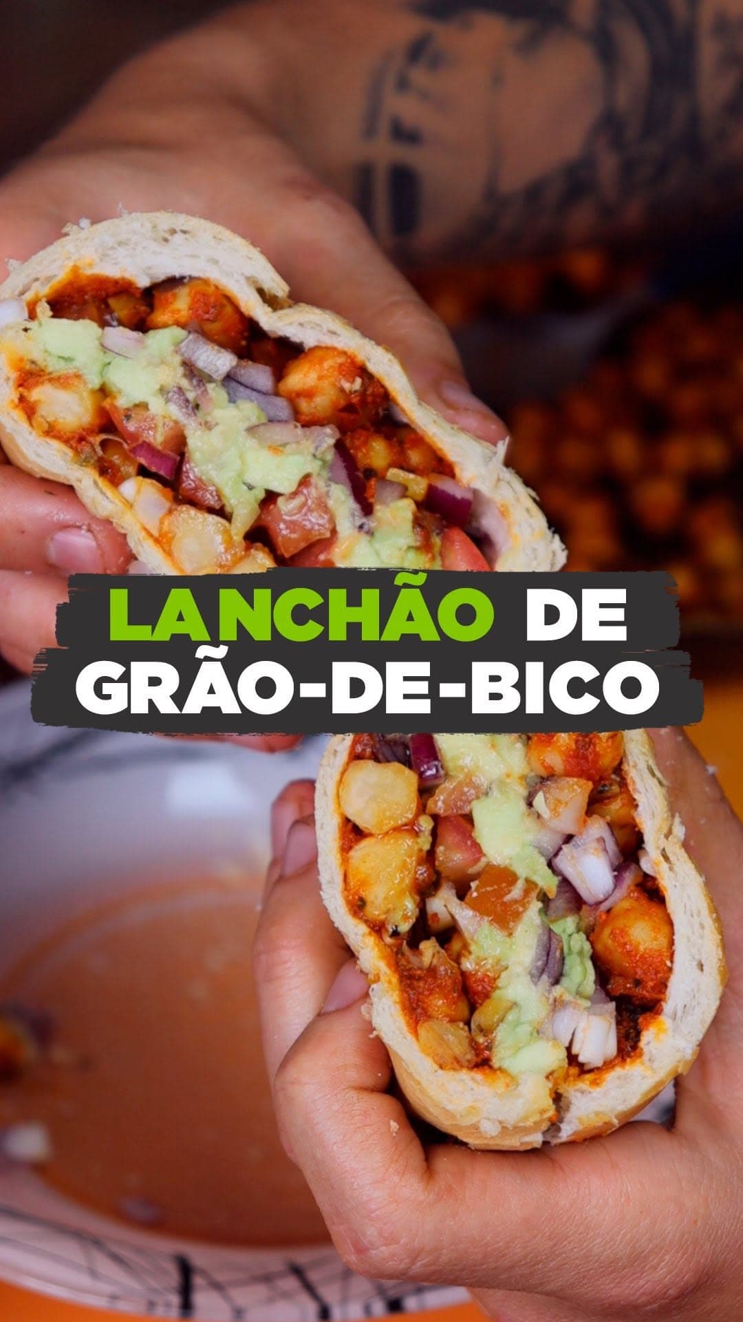 Super Lanchão com Grão-de-Bico