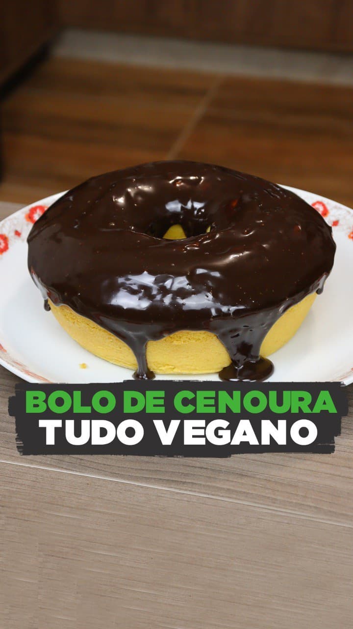 Bolo de Cenoura Vegano