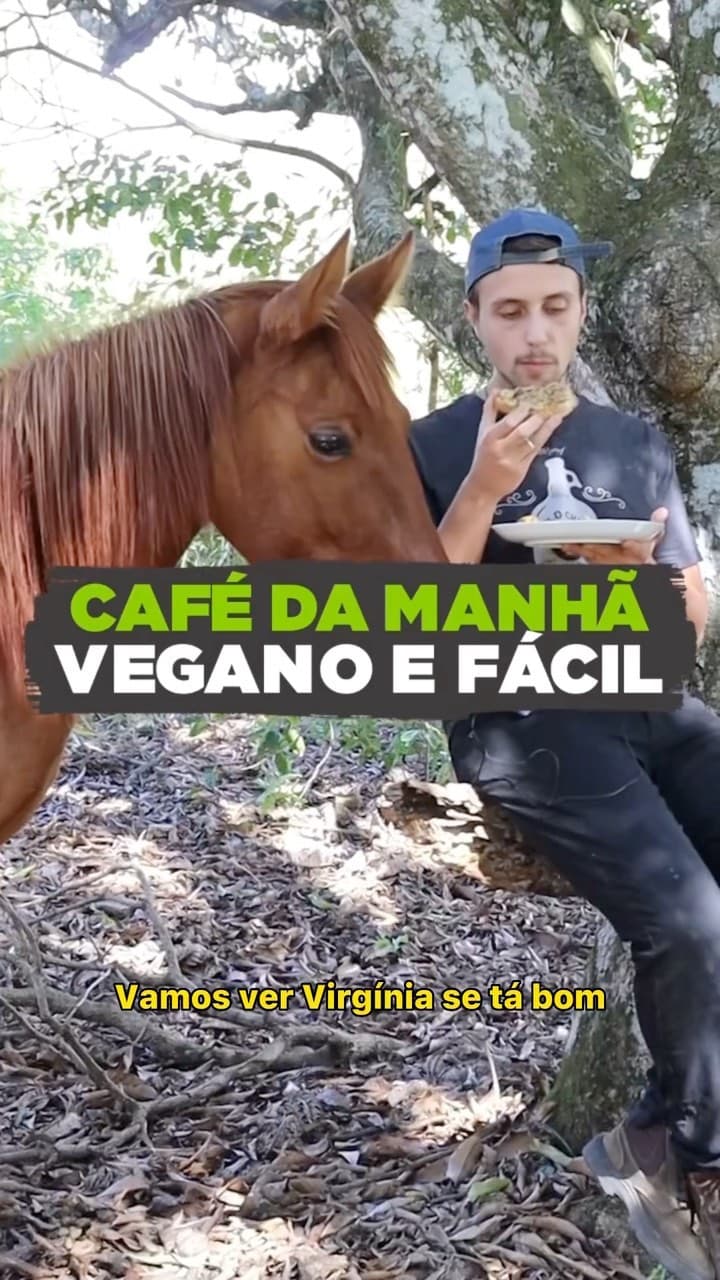 Café da Manhã Vegano (Pão com Banana e Pasta de Amendoim)