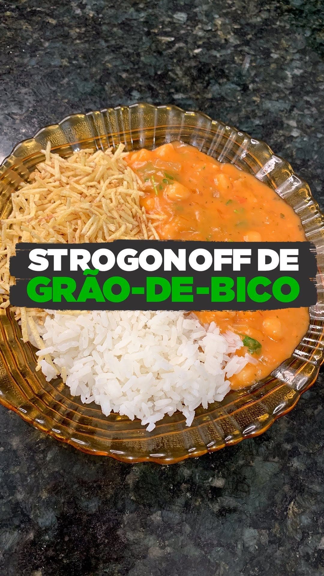 Strogonoff Vegano de Grao de Bico