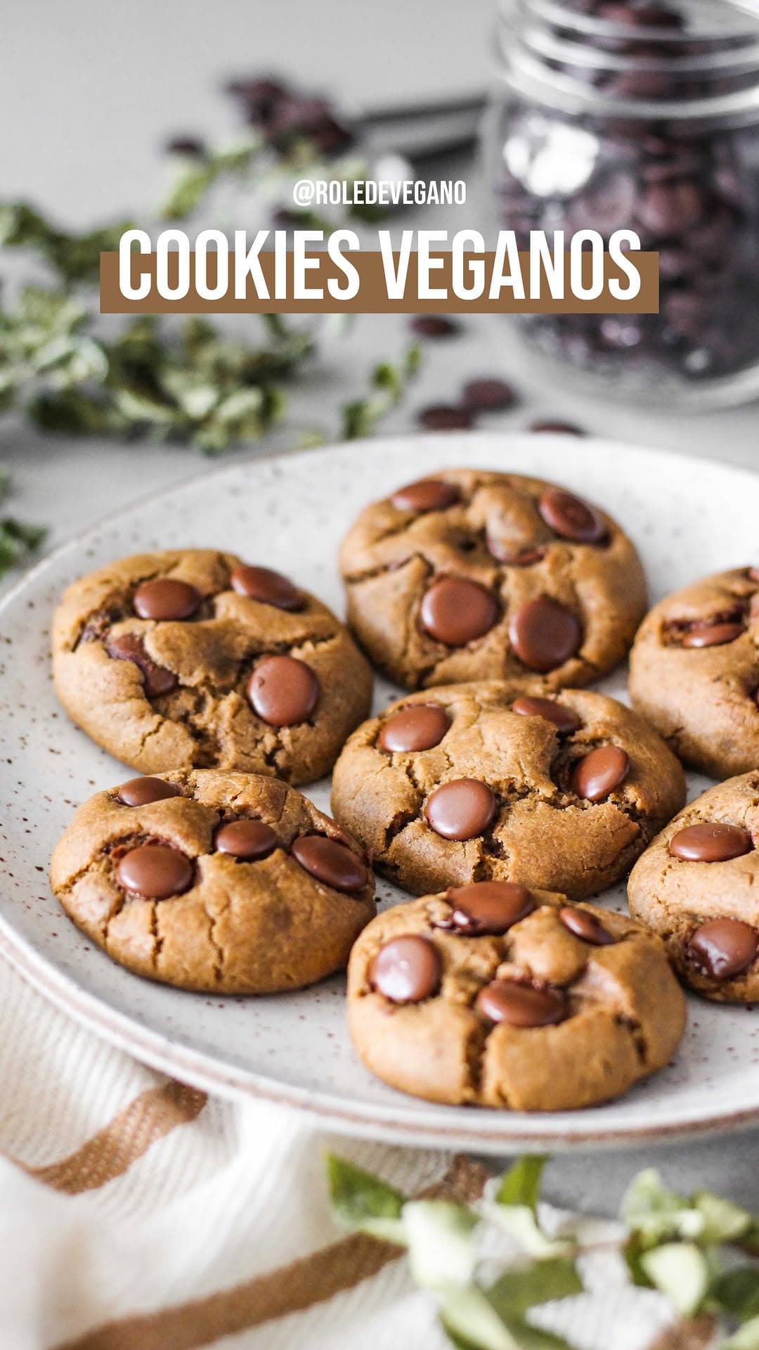 Cookies de Chocolate Vegano